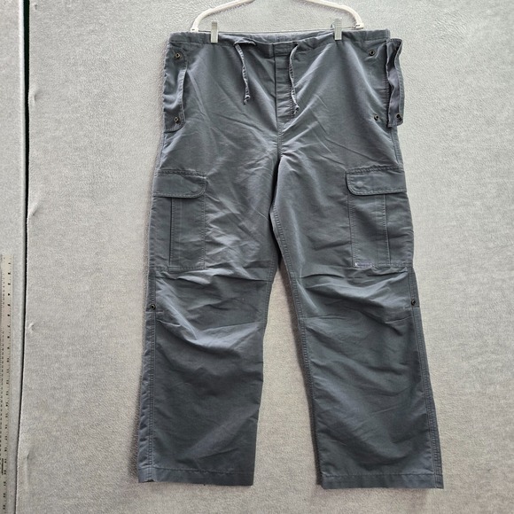 VINTAGE Levi's Silvertab Men Pants L Gray Cargo Military Baggy Skater 90s Y2K - Picture 1 of 11